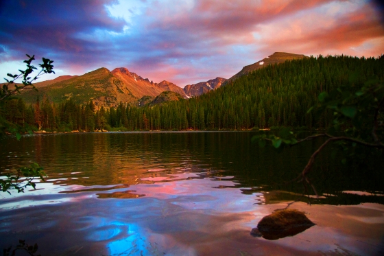 Sunset, Bear Lake, Rocky Mtn. Nat'l Park. Photo by Branaman Photography